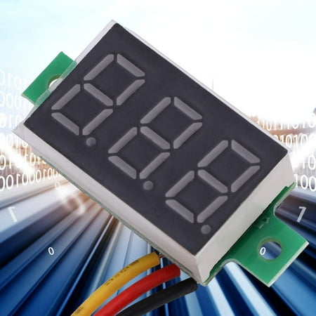 Two-Wire Convenient LED Digital Tube Voltmeter DC 2.4V-30V 0.36 Inch Digital Voltmeter 5pcs with Reverse Connection Protection Two-Wire Convenient LED Digital Tube Voltmeter DC 2.4V-30V 0.36 Inch Digital Voltmeter 5pcs with Reverse Connection Protection